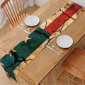 Cracked American Flag Print Table Runner