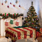 Cracked American Flag Print Tablecloth