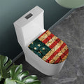 Cracked American Flag Print Toilet Lid Cover