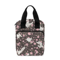 Crane Bird And Flower Pattern Print Bible Tote Bag