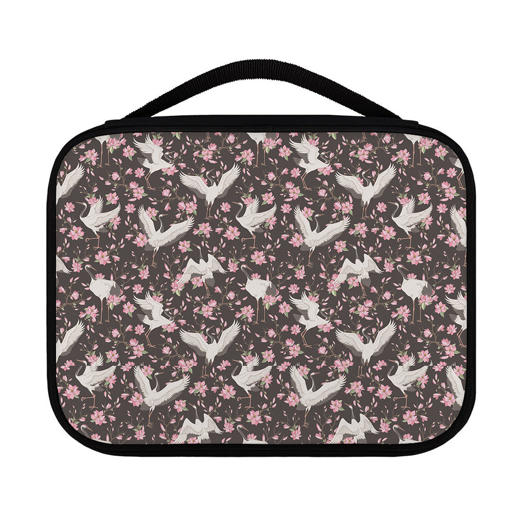 Crane Bird And Flower Pattern Print Classic Bible Case