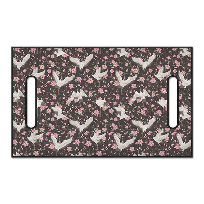 Crane Bird And Flower Pattern Print Golf Cart Seat Cover