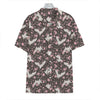 Crane Bird And Flower Pattern Print Hawaiian Shirt