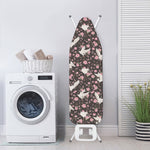Crane Bird And Flower Pattern Print Ironing Board Cover