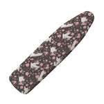 Crane Bird And Flower Pattern Print Ironing Board Cover