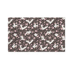 Crane Bird And Flower Pattern Print Polyester Flag