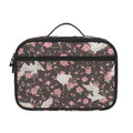 Crane Bird And Flower Pattern Print Portable Lunch Bag