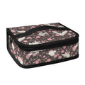 Crane Bird And Flower Pattern Print Small Lunch Bag