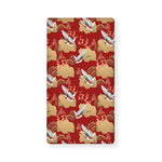 Crane Bird Kimono Pattern Print Baby Crib Sheet