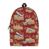 Crane Bird Kimono Pattern Print Backpack