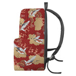 Crane Bird Kimono Pattern Print Backpack