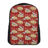 Crane Bird Kimono Pattern Print Casual Backpack