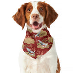 Crane Bird Kimono Pattern Print Dog Bandana