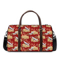 Crane Bird Kimono Pattern Print Duffel Bag