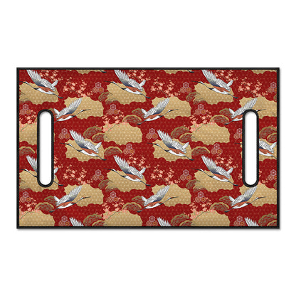 Crane Bird Kimono Pattern Print Golf Cart Seat Cover