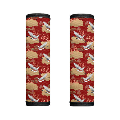 Crane Bird Kimono Pattern Print Handle Covers