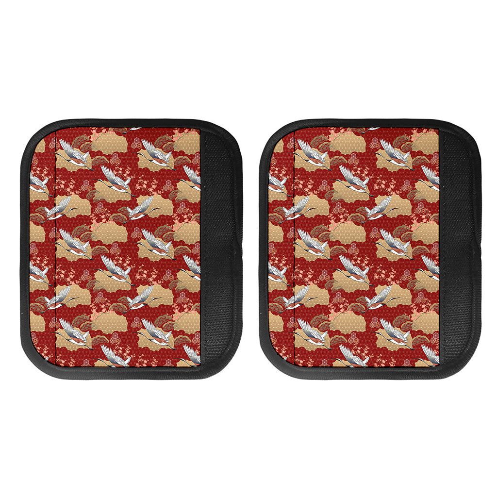 Crane Bird Kimono Pattern Print Handle Covers