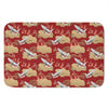 Crane Bird Kimono Pattern Print Indoor Door Mat