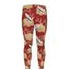 Crane Bird Kimono Pattern Print Men's leggings