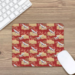 Crane Bird Kimono Pattern Print Mouse Pad