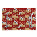 Crane Bird Kimono Pattern Print Placemat