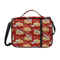 Crane Bird Kimono Pattern Print Shoulder Strap Bible Bag