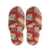 Crane Bird Kimono Pattern Print Slippers