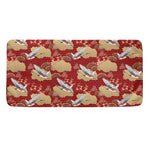 Crane Bird Kimono Pattern Print Towel