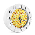 Crazy Emoji Pattern Print Alarm Clock
