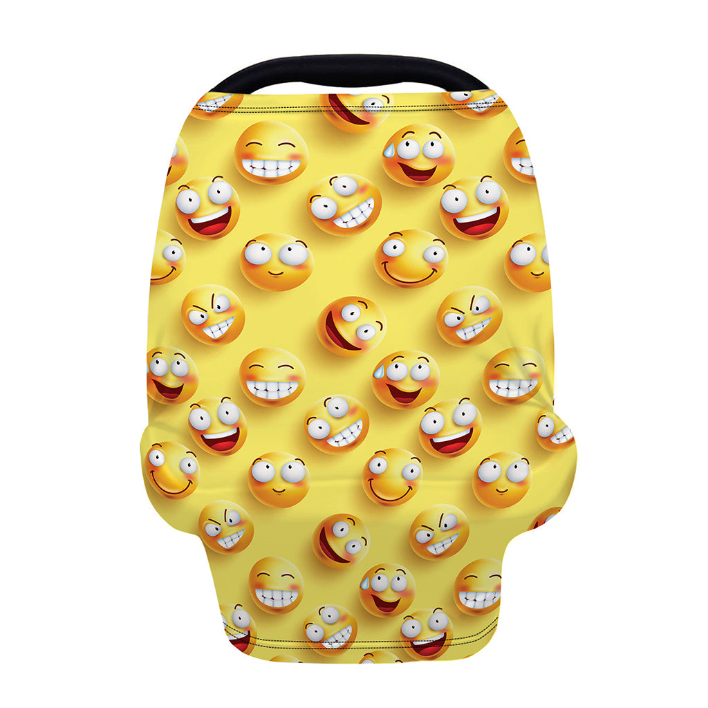 Crazy Emoji Pattern Print Baby Seat Cover