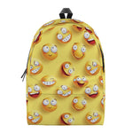 Crazy Emoji Pattern Print Backpack