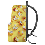 Crazy Emoji Pattern Print Backpack