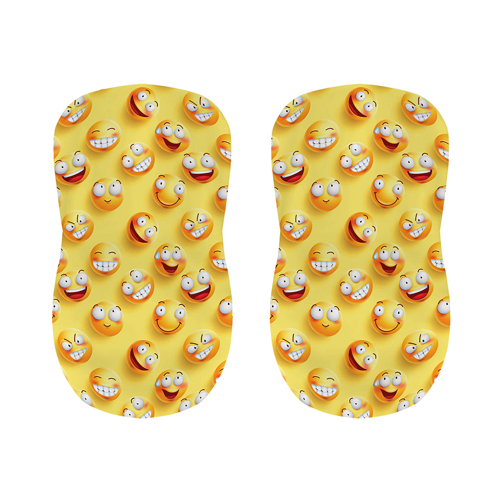 Crazy Emoji Pattern Print Bar Stool Covers