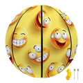 Crazy Emoji Pattern Print Basketball
