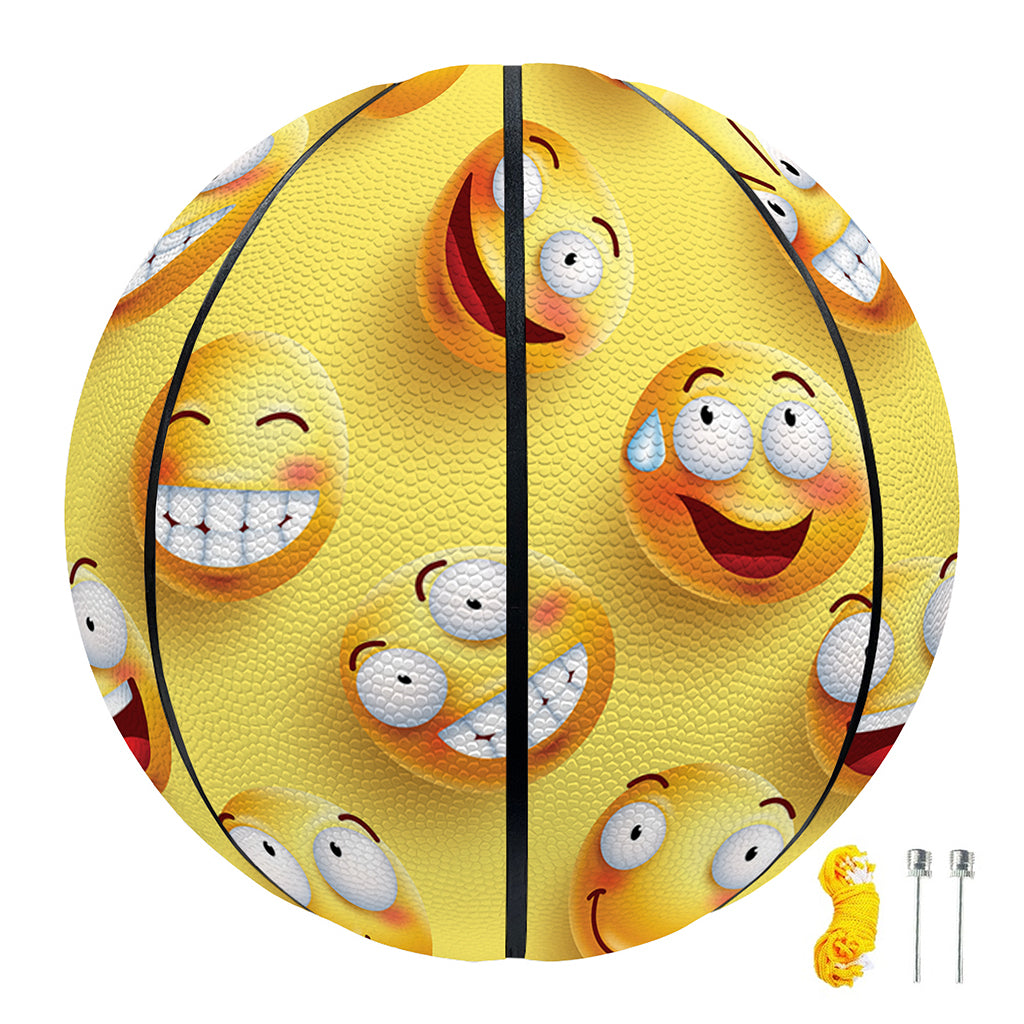Crazy Emoji Pattern Print Basketball