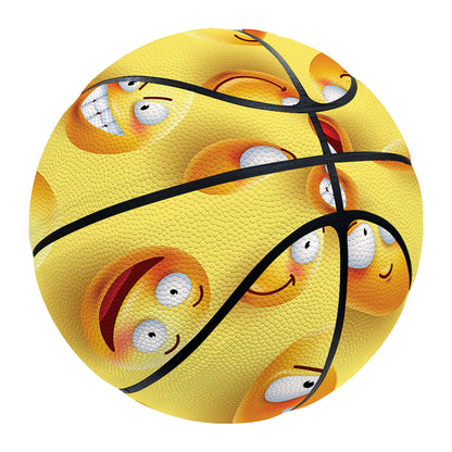 Crazy Emoji Pattern Print Basketball