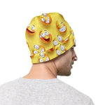 Crazy Emoji Pattern Print Beanie