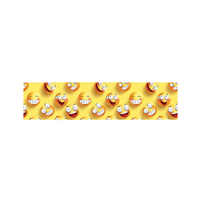 Crazy Emoji Pattern Print Bed Runner