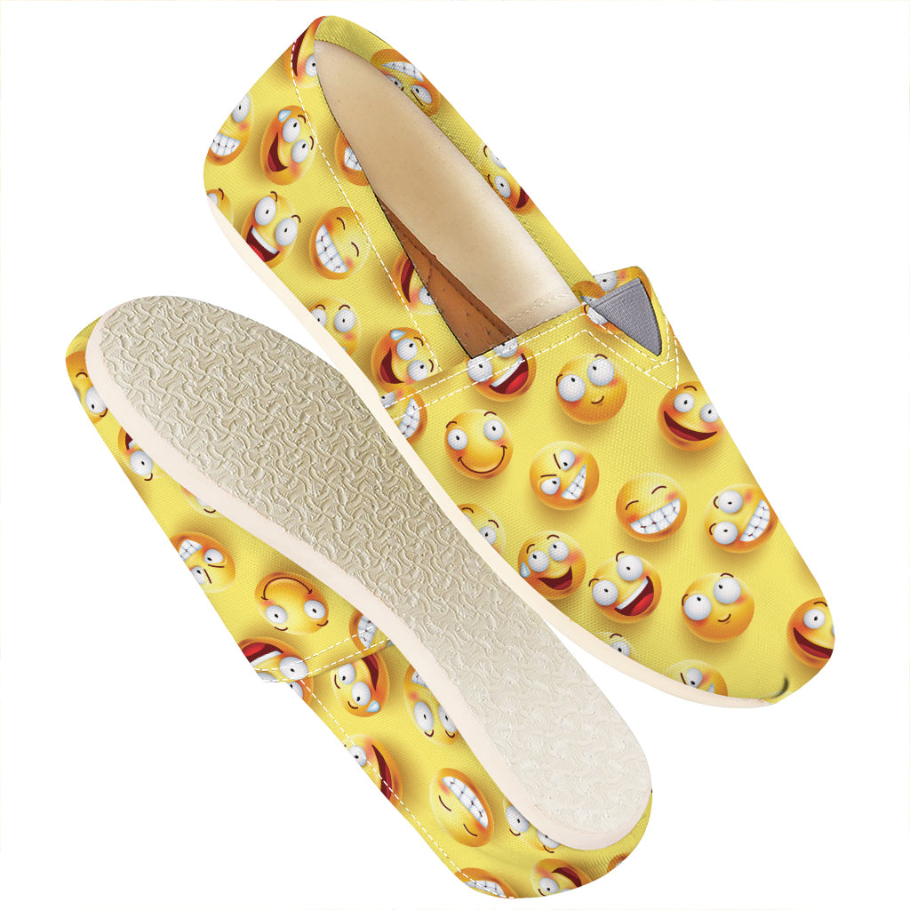 Crazy Emoji Pattern Print Casual Shoes