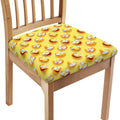Crazy Emoji Pattern Print Chair Cushion Cover