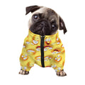 Crazy Emoji Pattern Print Dog Zip Up Jacket