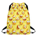Crazy Emoji Pattern Print Drawstring Backpack