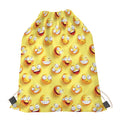 Crazy Emoji Pattern Print Drawstring Bag