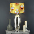Crazy Emoji Pattern Print Drum Lamp Shade