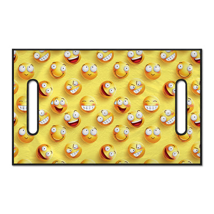 Crazy Emoji Pattern Print Golf Cart Seat Cover