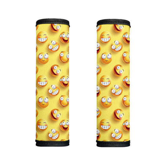 Crazy Emoji Pattern Print Handle Covers