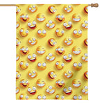 Crazy Emoji Pattern Print House Flag