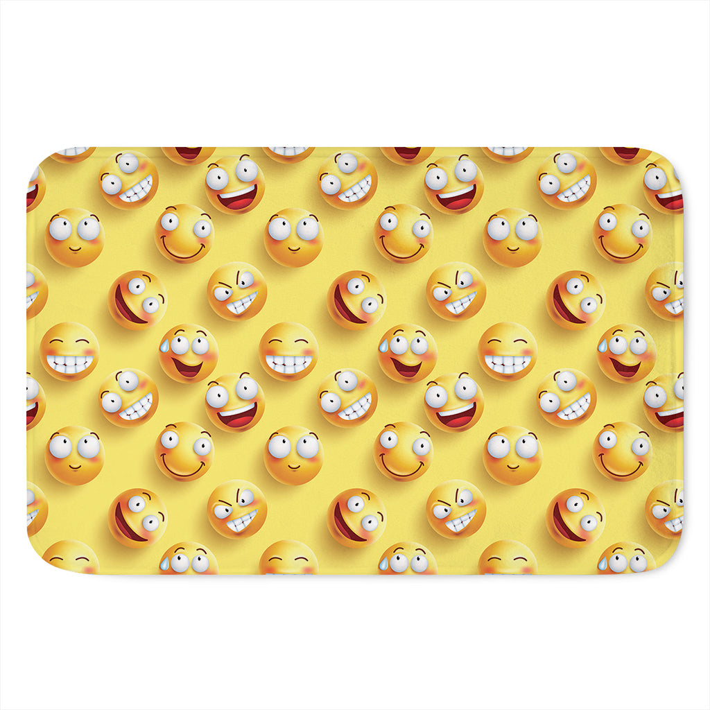 Crazy Emoji Pattern Print Indoor Door Mat