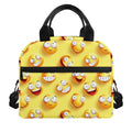 Crazy Emoji Pattern Print Insulated Lunch Bag