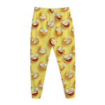 Crazy Emoji Pattern Print Jogger Pants